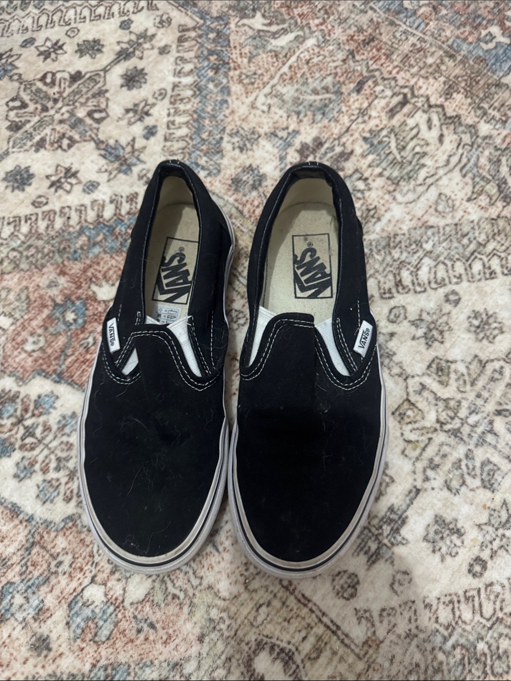 Vans Black Classic Slip-On Loafers for women